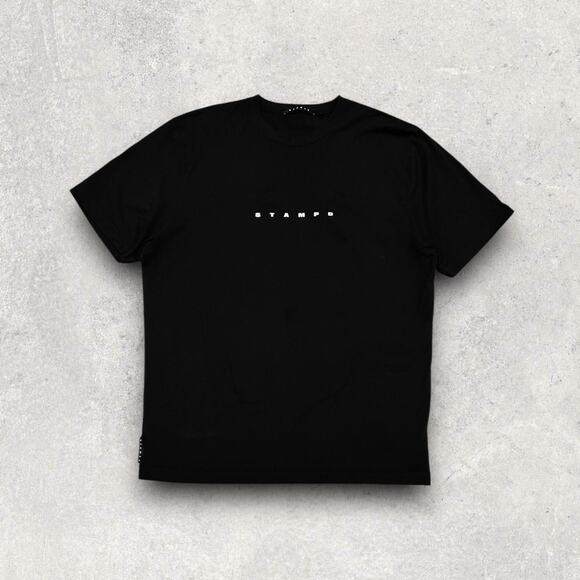 ★ STAMPD Spell Out Strike Logo Minimalist Black T-Shirt ★ - Picture 8 of 8